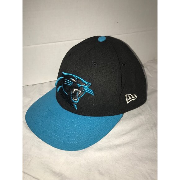Carolina Panthers 59FIFTY Black & Blue Fitted Cap By New Era Size 7 3/8 - Picture 2 of 6
